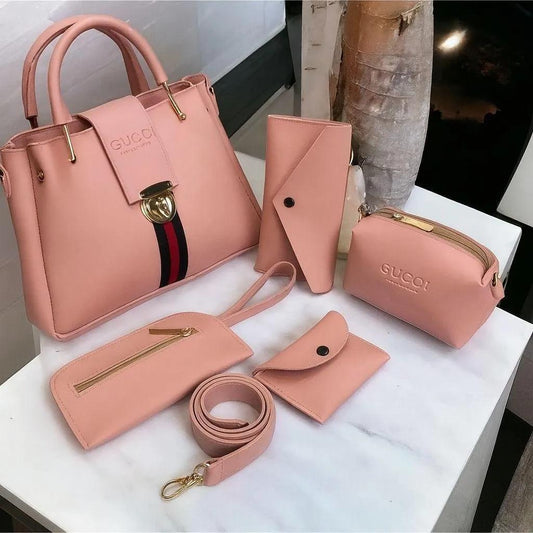 5 Pieces Handbag Set is a complete collection of stylish bags designed for modern women.