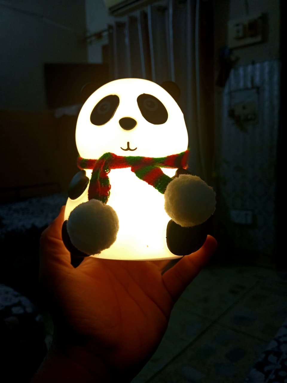 Cute Panda Night Light Silicone Soft Lamp Portable And Child Safe Bedside Light Reliable Performance And Everyday Lighting Support