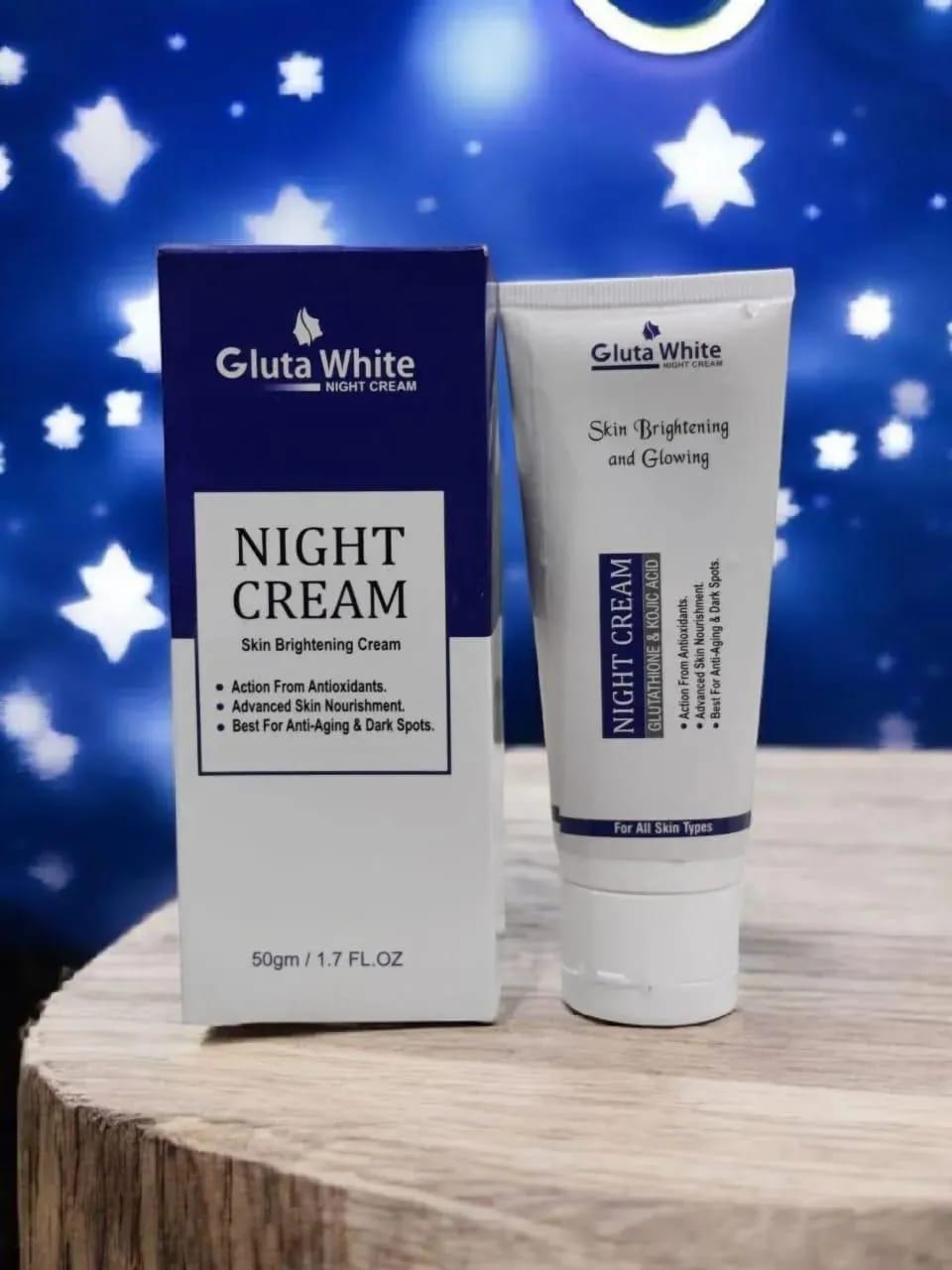 Gluta White Complete 3-in-1 Skin Brightening System – Includes Vitamin C & Glycolic Acid Face Wash, SPF 60++ Sunblock, and Advanced Night Cream for Radiance & Anti-Aging