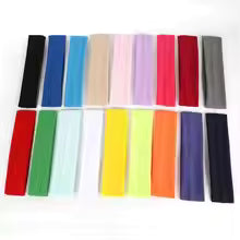 Men Sport Elastic Headbands Thick Non-Slip Sweatband Sports Gym Headband Women Men Breathable Basketball Fitness Yoga Hair Band