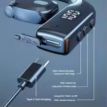 Wireless Bluetooth Headphones Bluetooth Headset With Led Display Right Ear In Ear Earphones Noise Canceling Headset For Driving