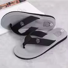 Men's Casual Flip Flops Fashion Beach Shoes Men Summer Non-Slip Flat Slides Mens Slippers Indoor House Shoes Man Male Slipper